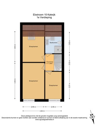 Floorplan - Ebstroom 10, 2221 WC Katwijk